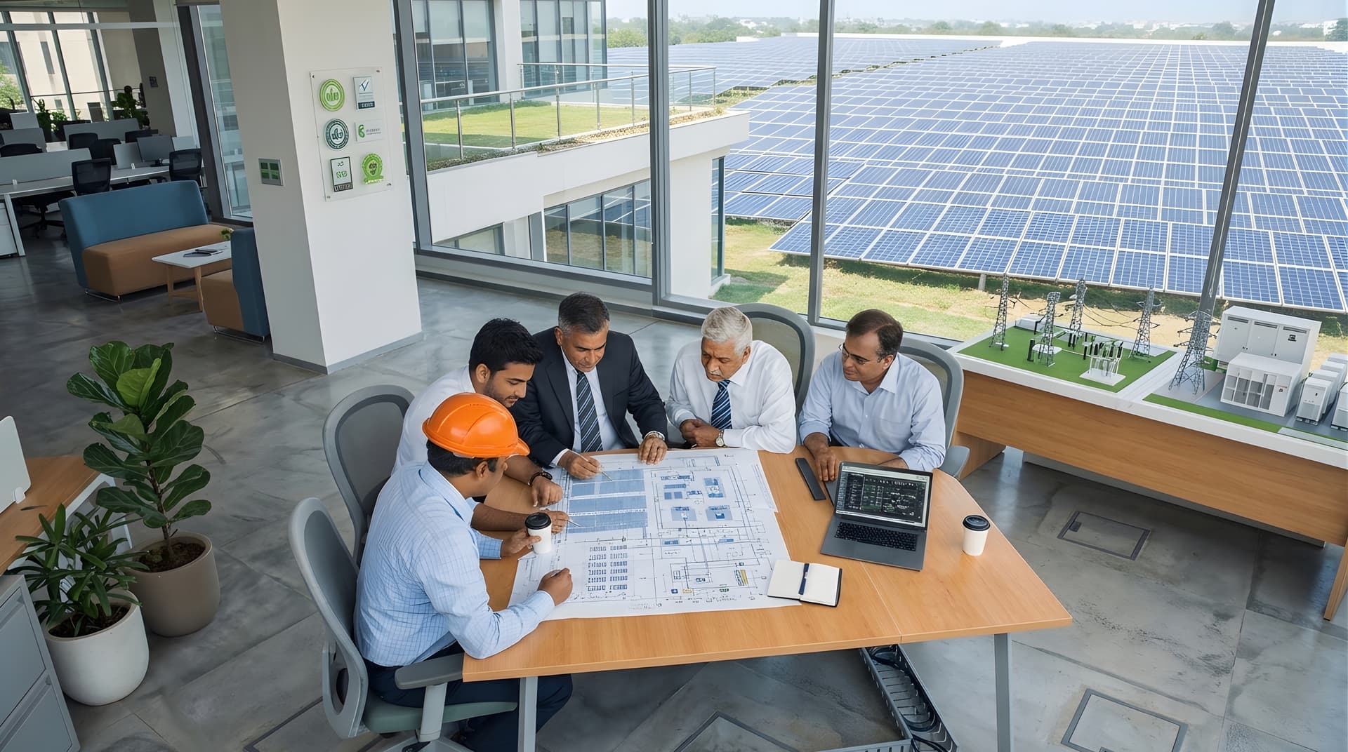 Why Slnko team planning and execution with utility-scale solar background