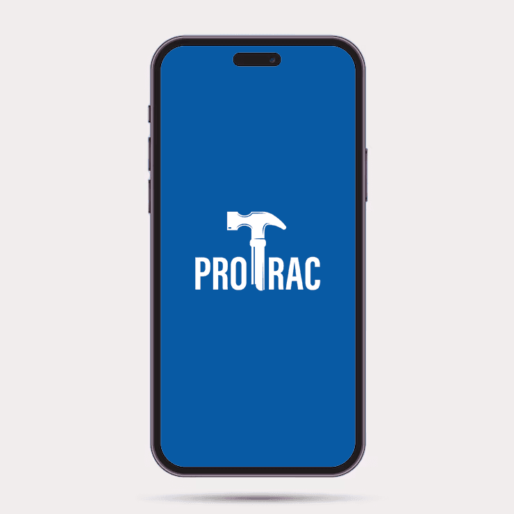 Protrac app on mobile device