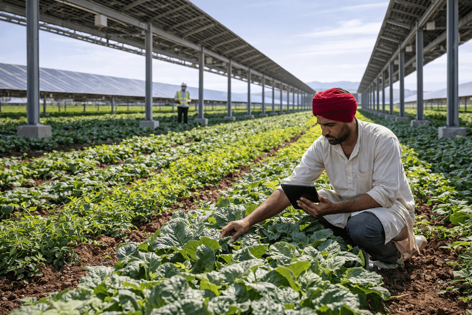 MSKVY 2.0 decentralised solar plant near an agricultural substation in Maharashtra