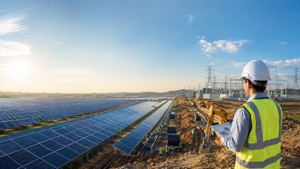 C&I solar construction site